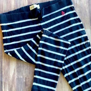 Abercrombie navy stripe joggers 💙🤍🩵 size Large
